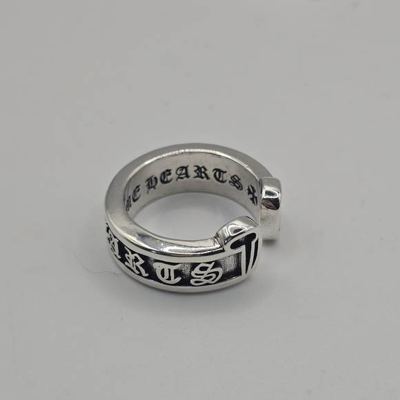 Chrome Hearts 925 Sterling Silver Open Scroll Ring - Picture 2 of 10